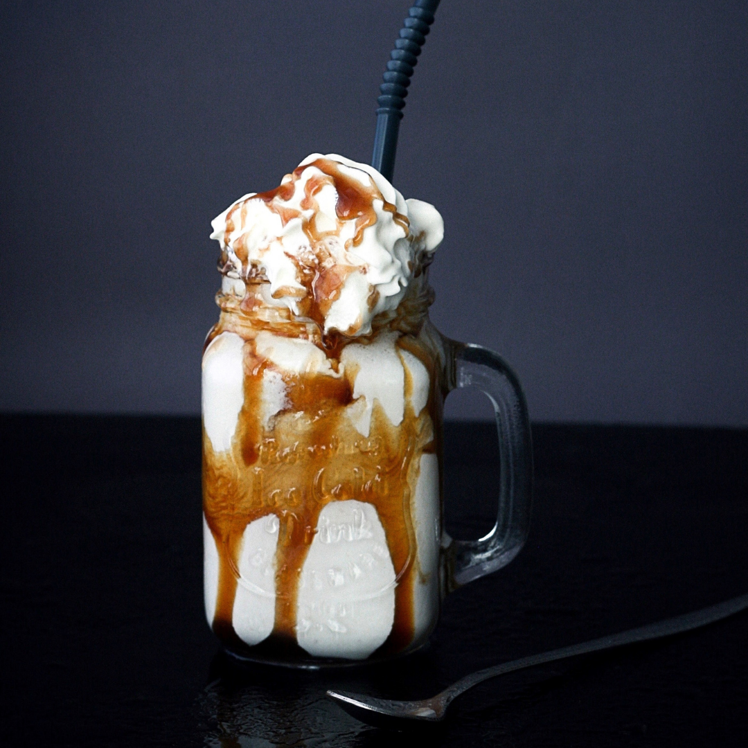 peanut butter caramel milkshake