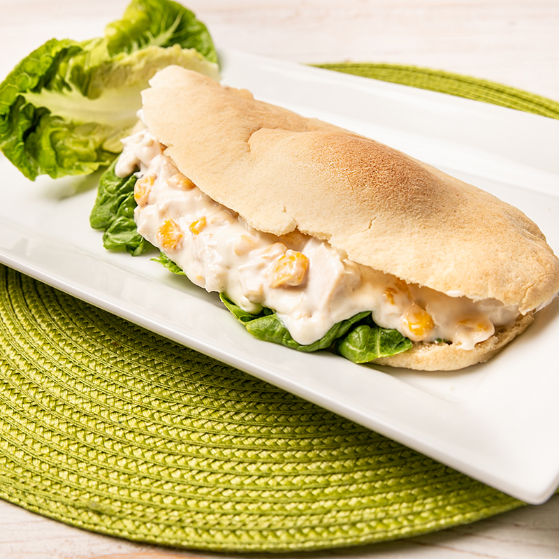 chicken mayo pitta